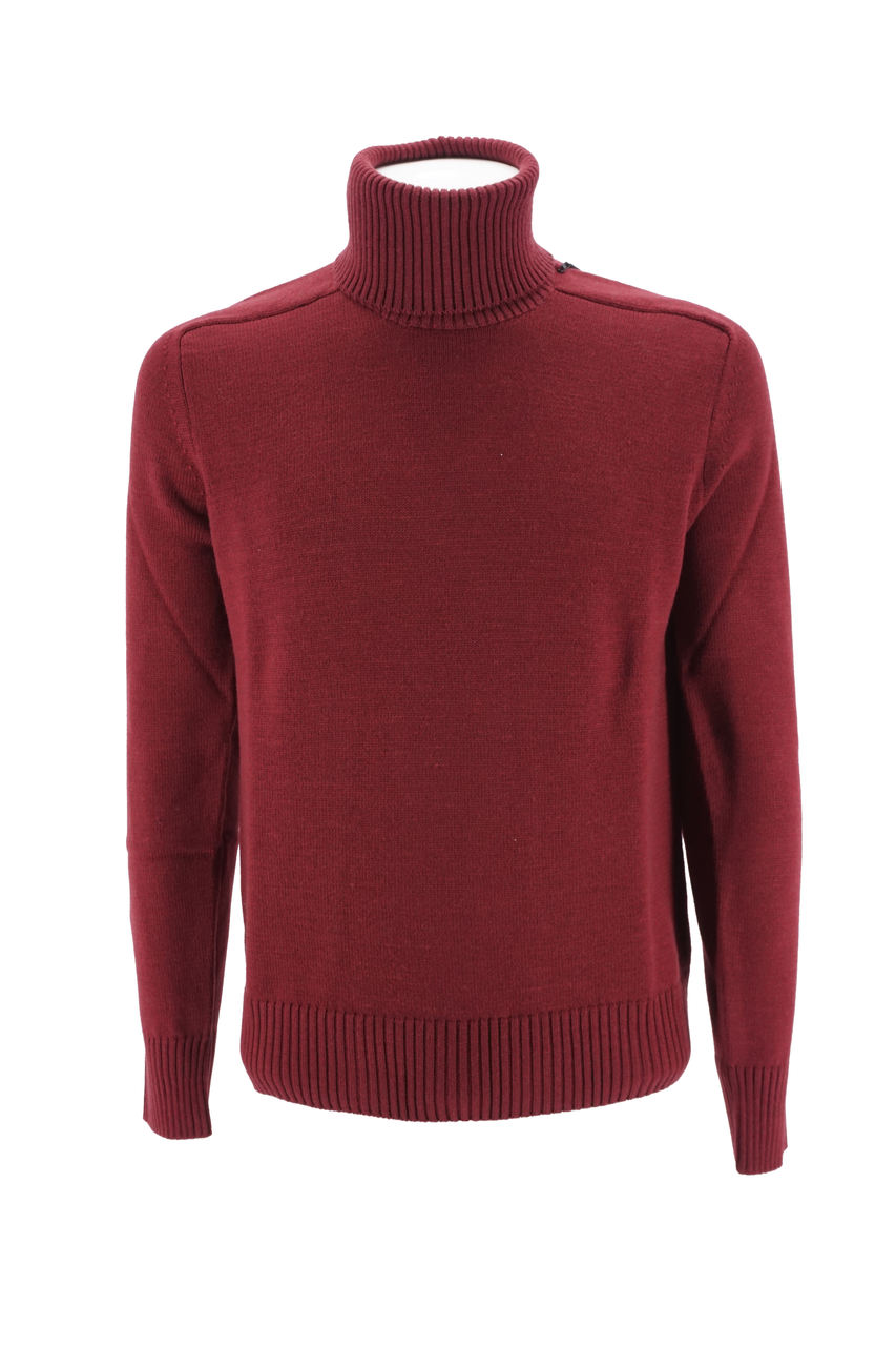 Maglia Paolo Pecora a collo alto / Bordeaux - Ideal Moda