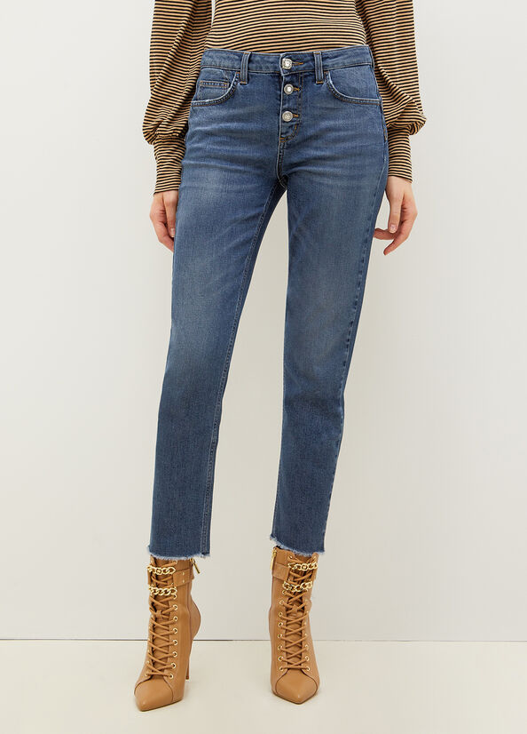 Jeans Cropped Bottom Up Liu Jo / Jeans - Ideal Moda