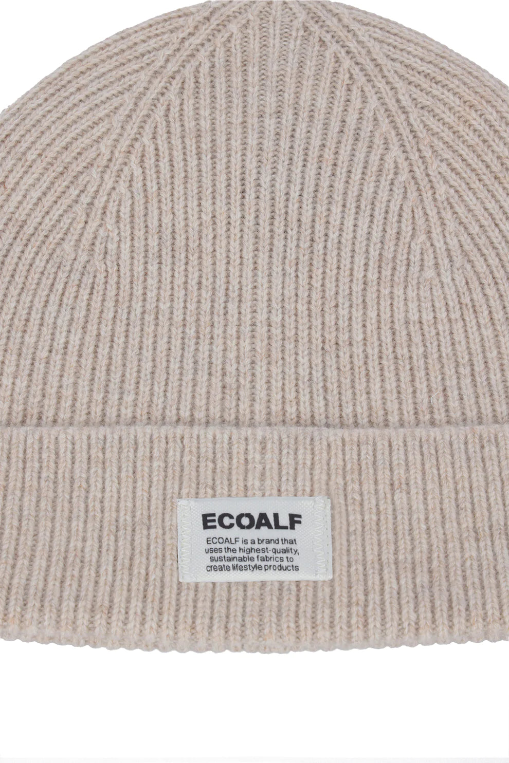 Cappello in Lana con Logo Ecoalf / Beige - Ideal Moda