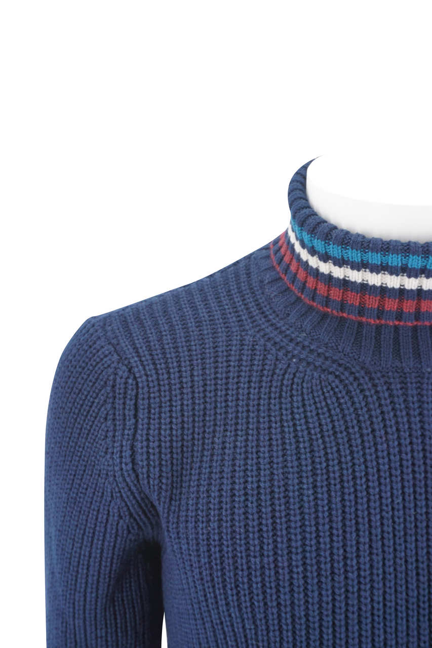 Maglia Bob a Dolcevita / Blu - Ideal Moda