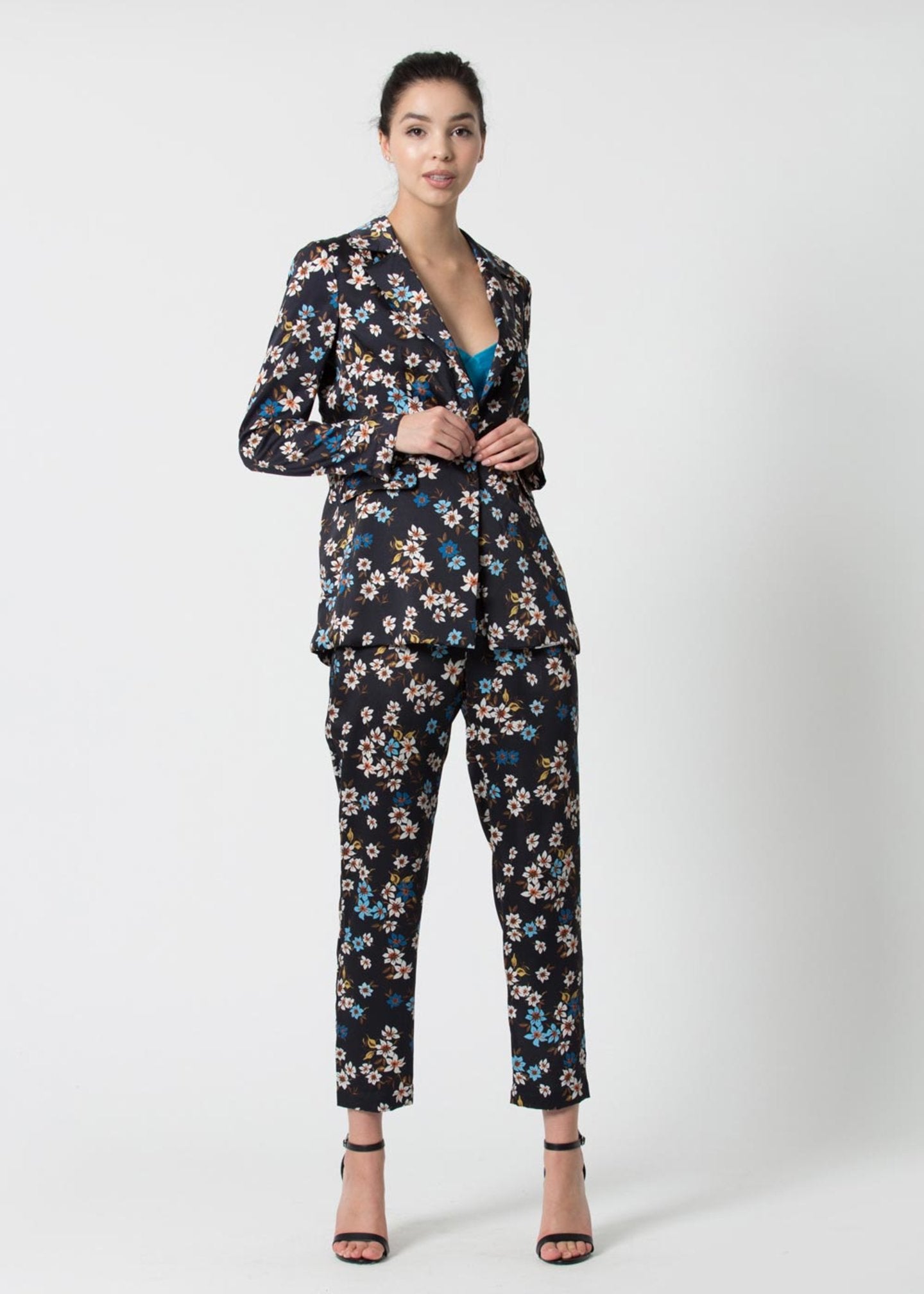 Giacca Kocca a Fantasia / Nero - Ideal Moda