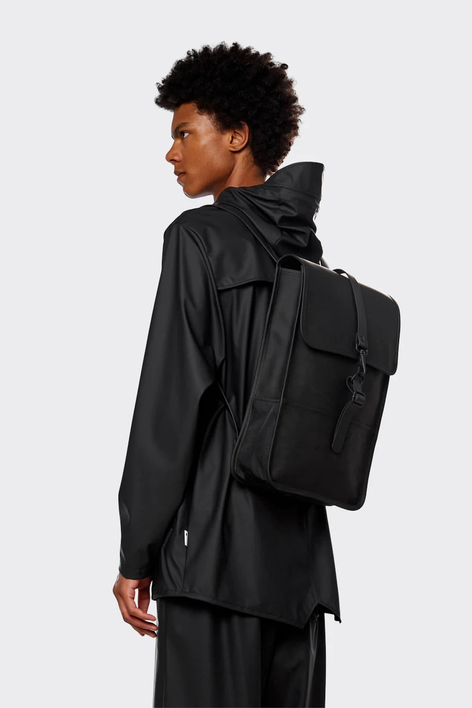Zaino con Moschettone Rains / Nero - Ideal Moda