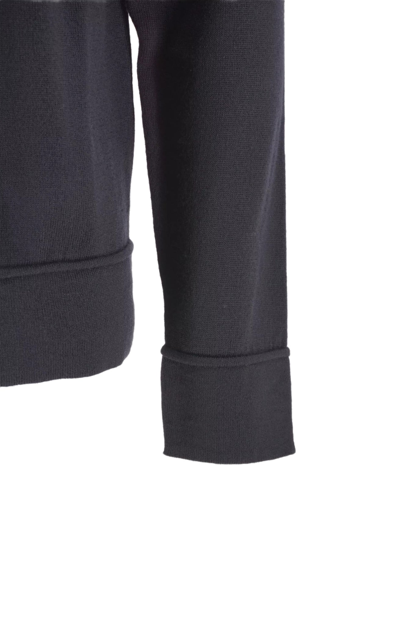 Maglia Girocollo in Lana Vneck / Nero - Ideal Moda