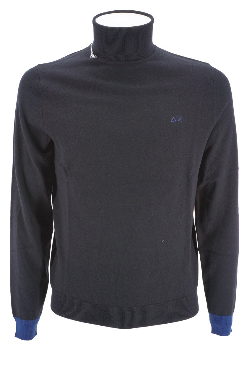 Maglia Sun 68 a Collo Alto / Nero - Ideal Moda