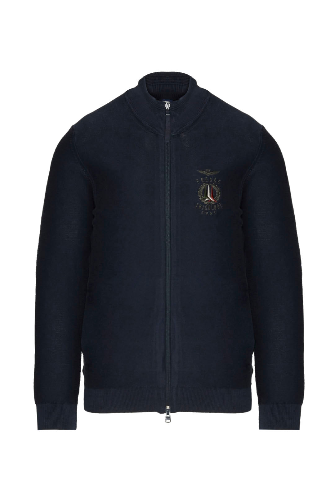 Maglia Aeronautica Militare Full Zip / Blu - Ideal Moda