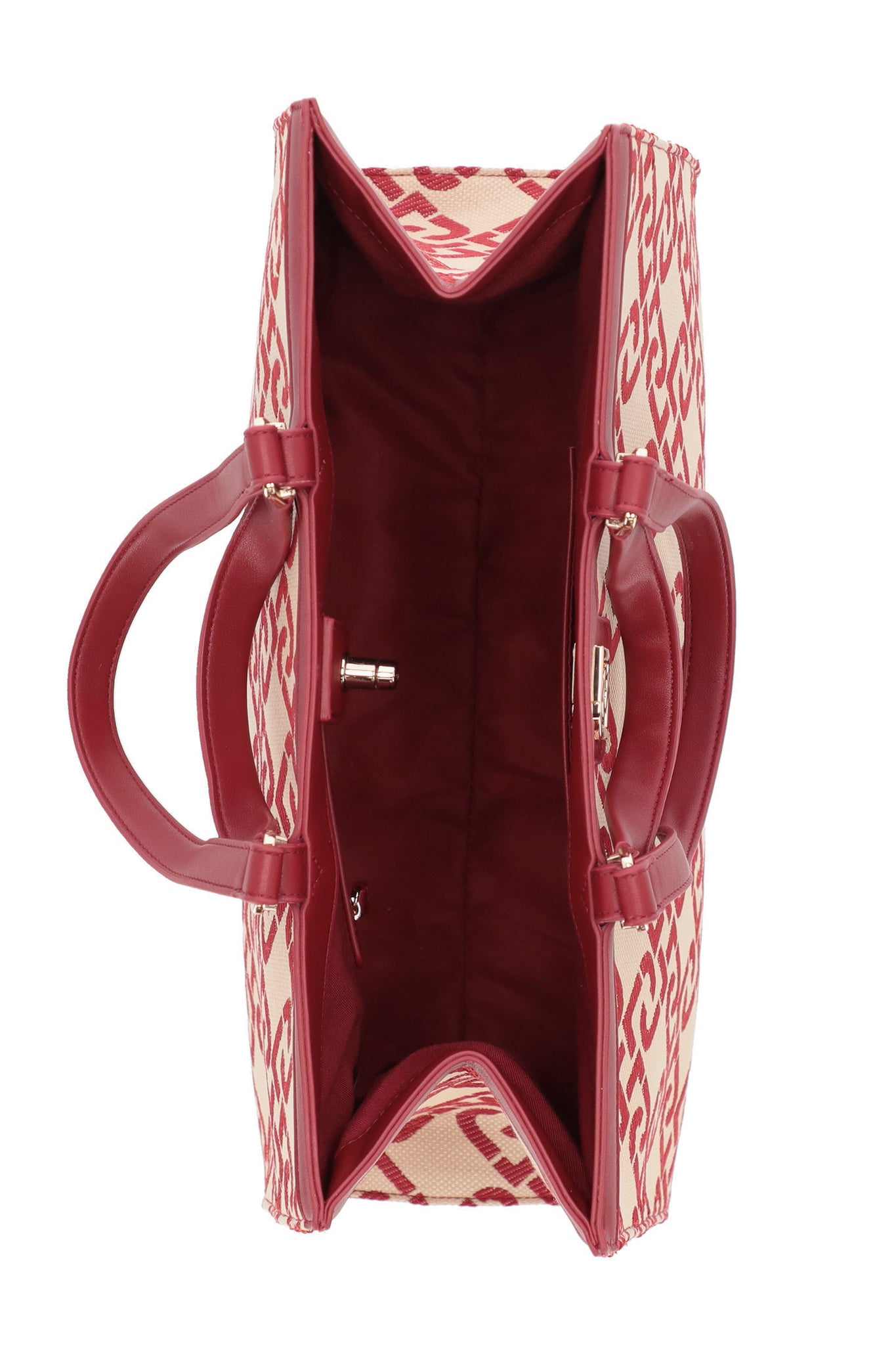Borsa Liu Jo in Tessuto Monogram / Rosso - Ideal Moda