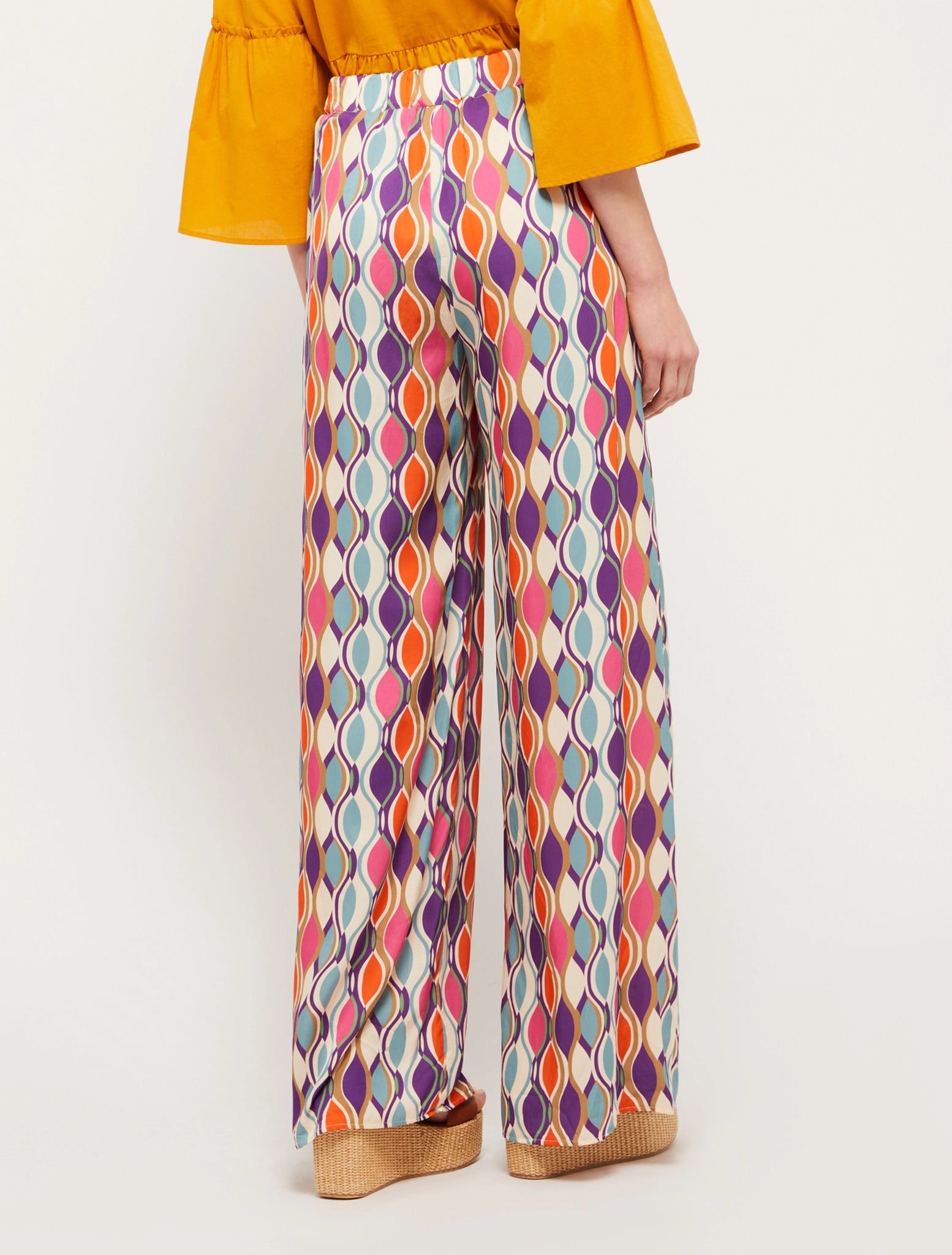 Pantalone con Fantasia PennyBlack / Multicolor - Ideal Moda