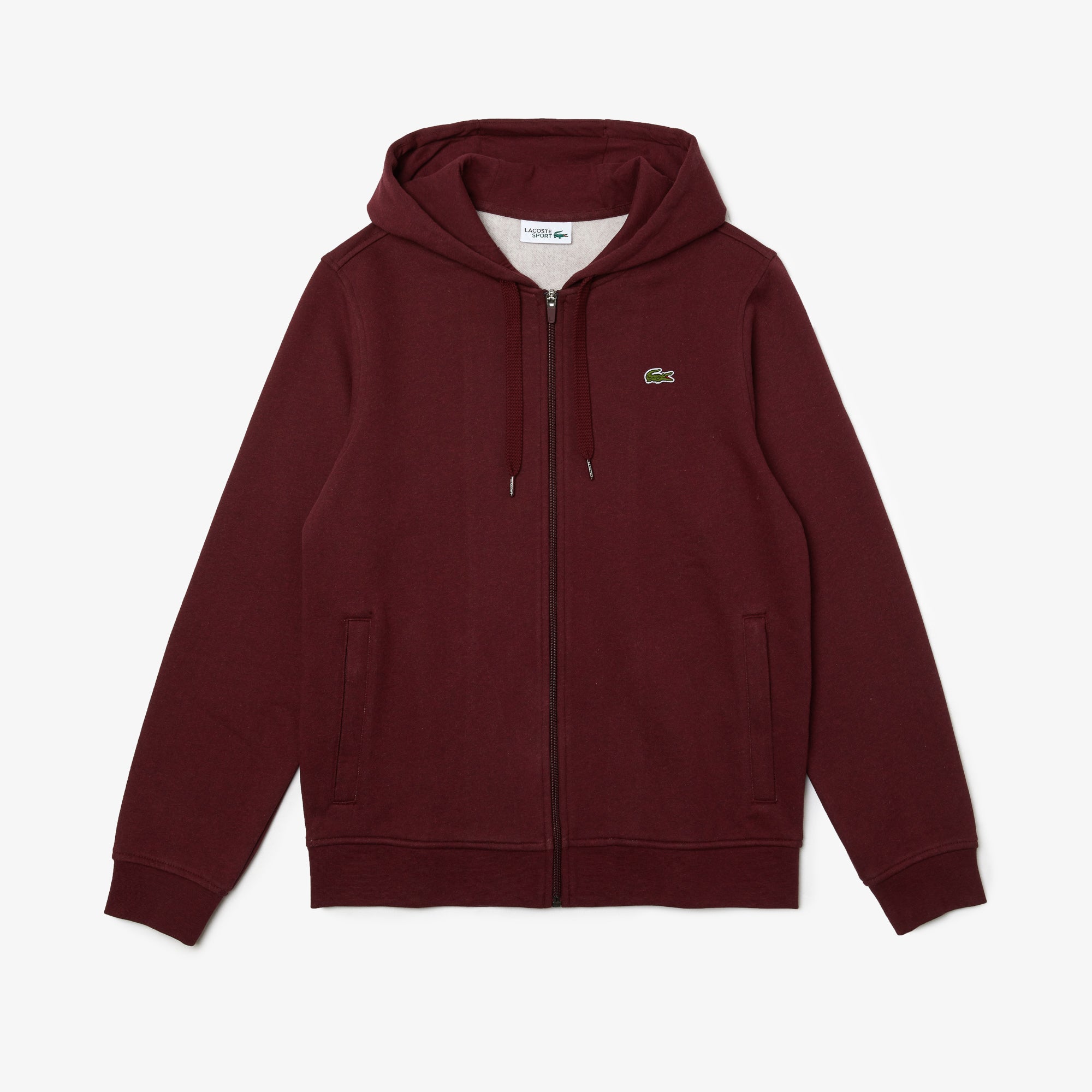 Felpa Lacoste Fullzip / Bordeaux - Ideal Moda