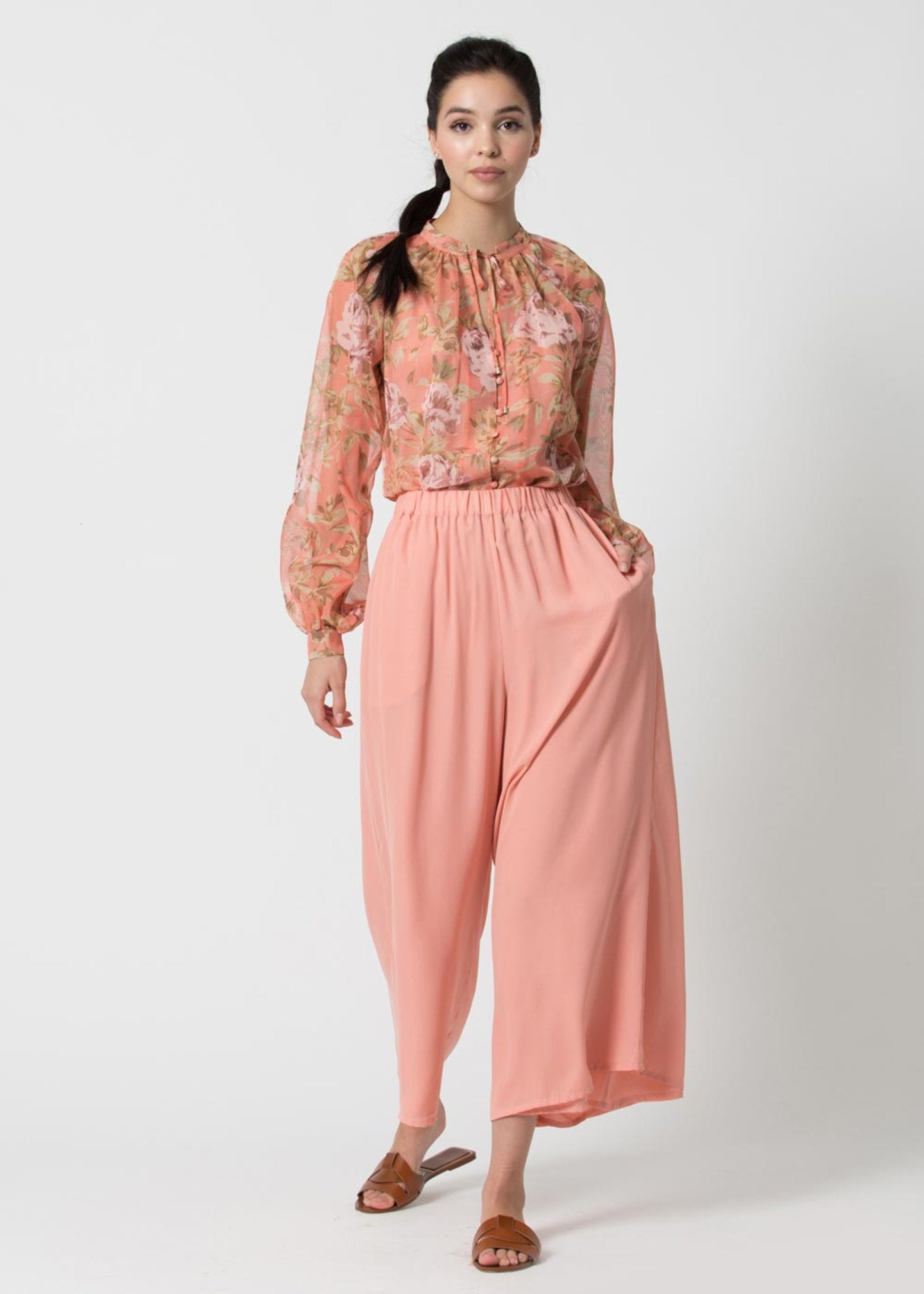 Blusa Kocca con Stampa / Rosa - Ideal Moda