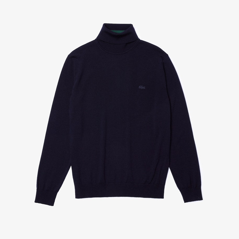 Maglia Lacoste Collo Alto / Blu - Ideal Moda