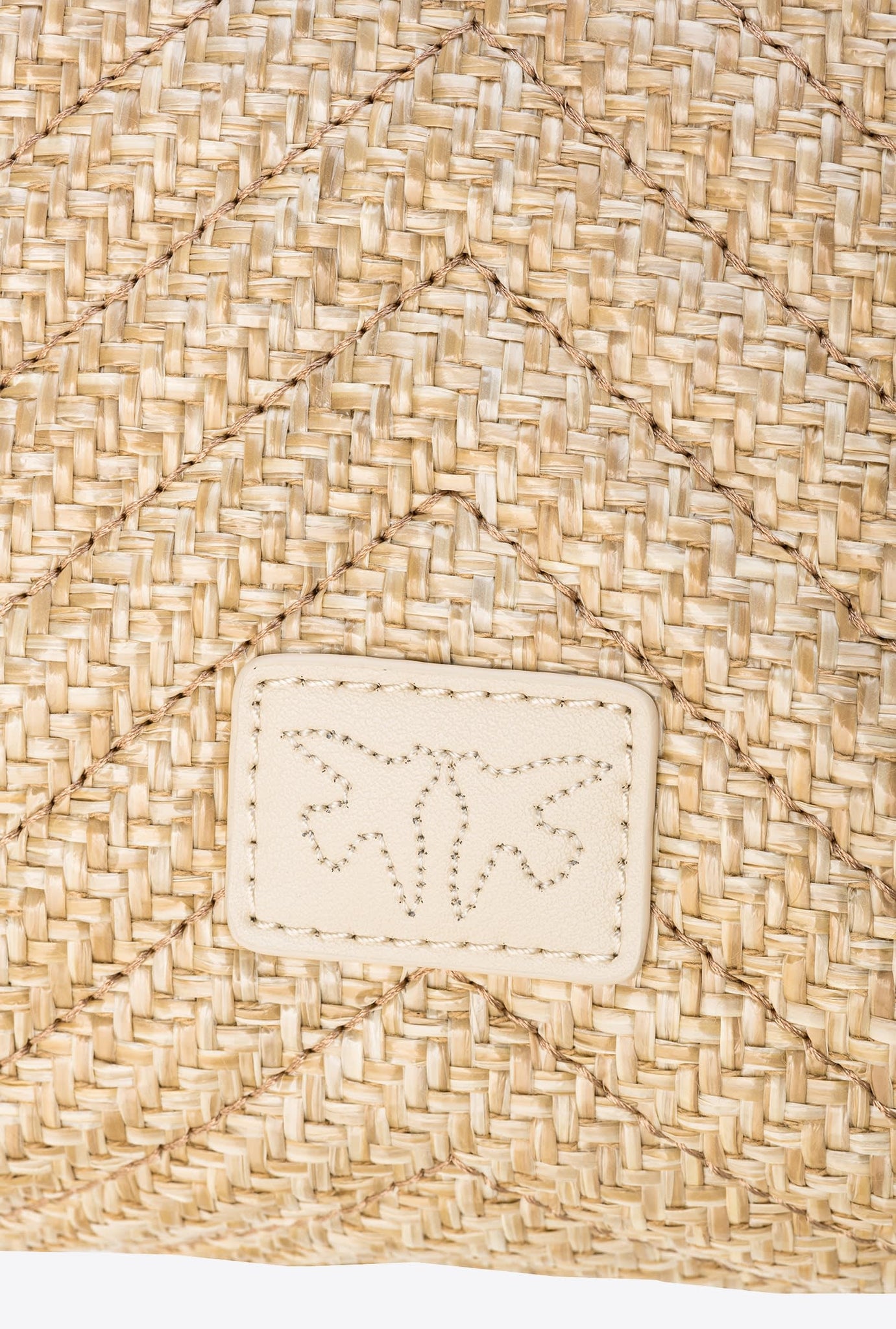 Borsa Pinko Lady Love Bag Puff Fringe Chevron / Beige - Ideal Moda
