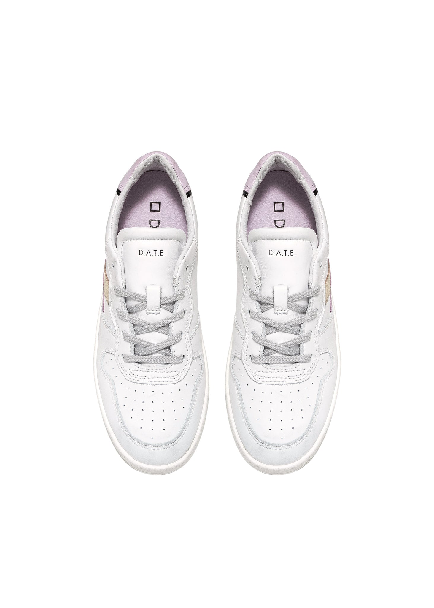 Sneaker DATE in Pelle Court 2.0 / Bianco - Ideal Moda