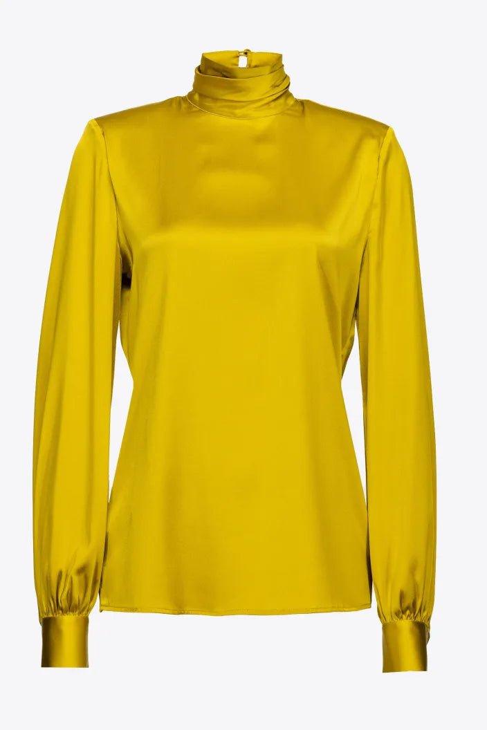 Blusa a Maniche Lunghe Pinko / Giallo - Ideal Moda