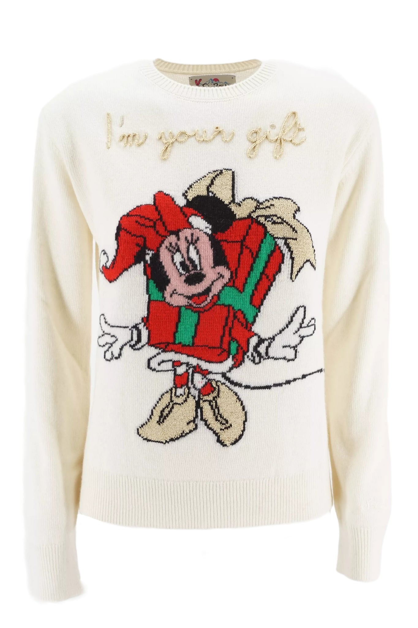 Maglia Girocollo con Ricamo Mc2 Saint Barth / Bianco - Ideal Moda