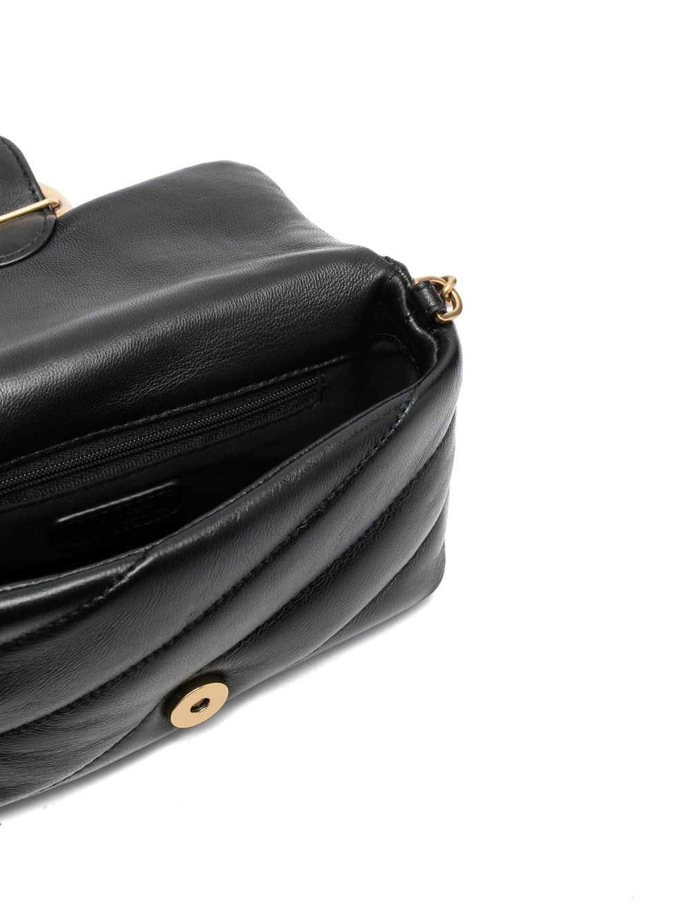 Borsa Trapuntata a Tracolla con Logo Pinko / Nero - Ideal Moda