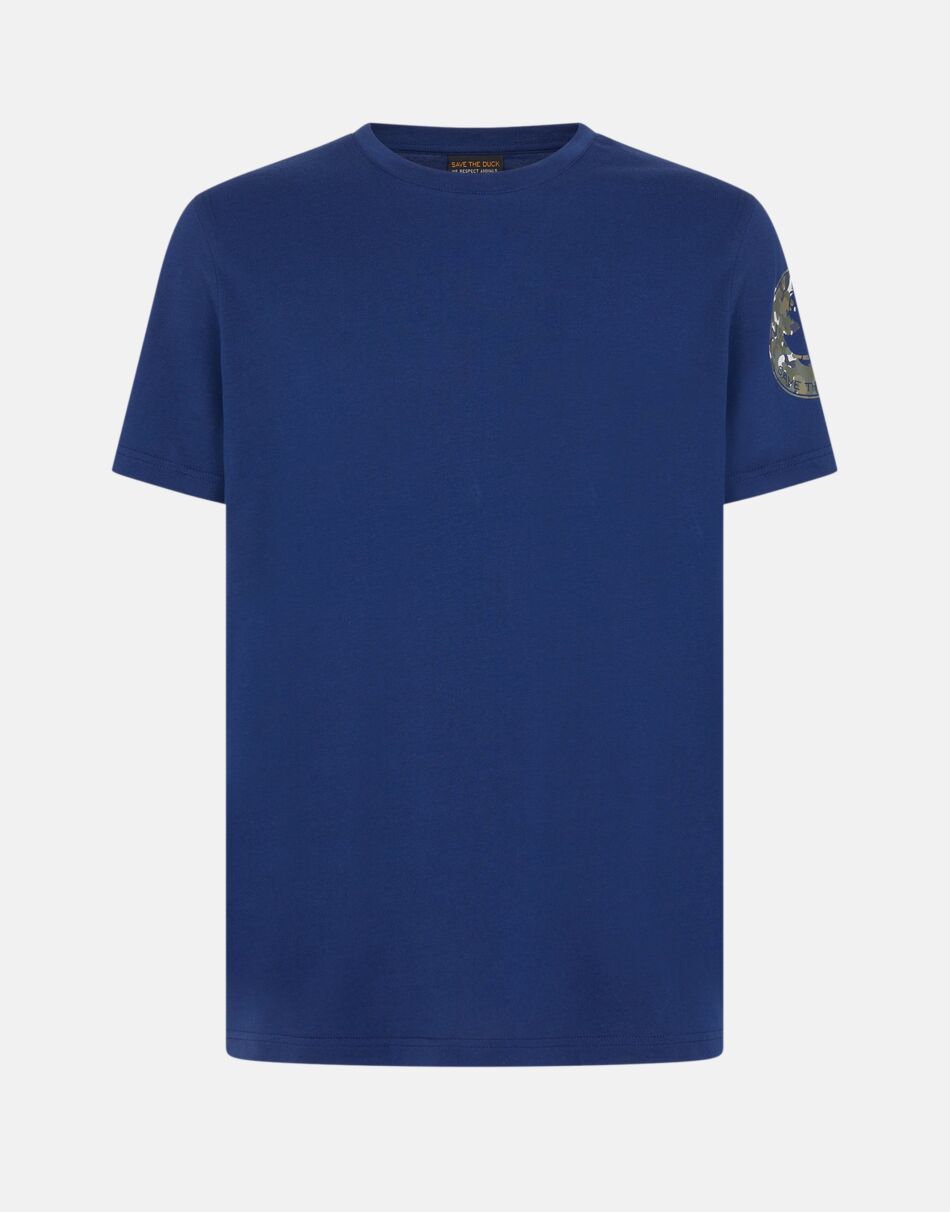 T-shirt girocollo / Blu - Ideal Moda