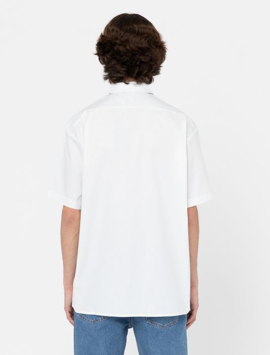 Camicia Work Shirt con Logo Dickies / Bianco - Ideal Moda