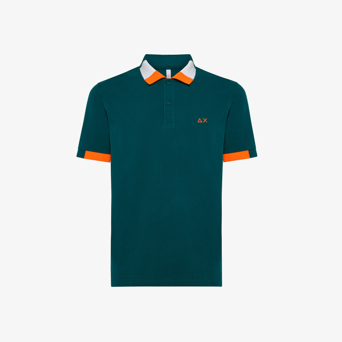 Polo Sun 68 con Contrasto Multicolor / Verde - Ideal Moda