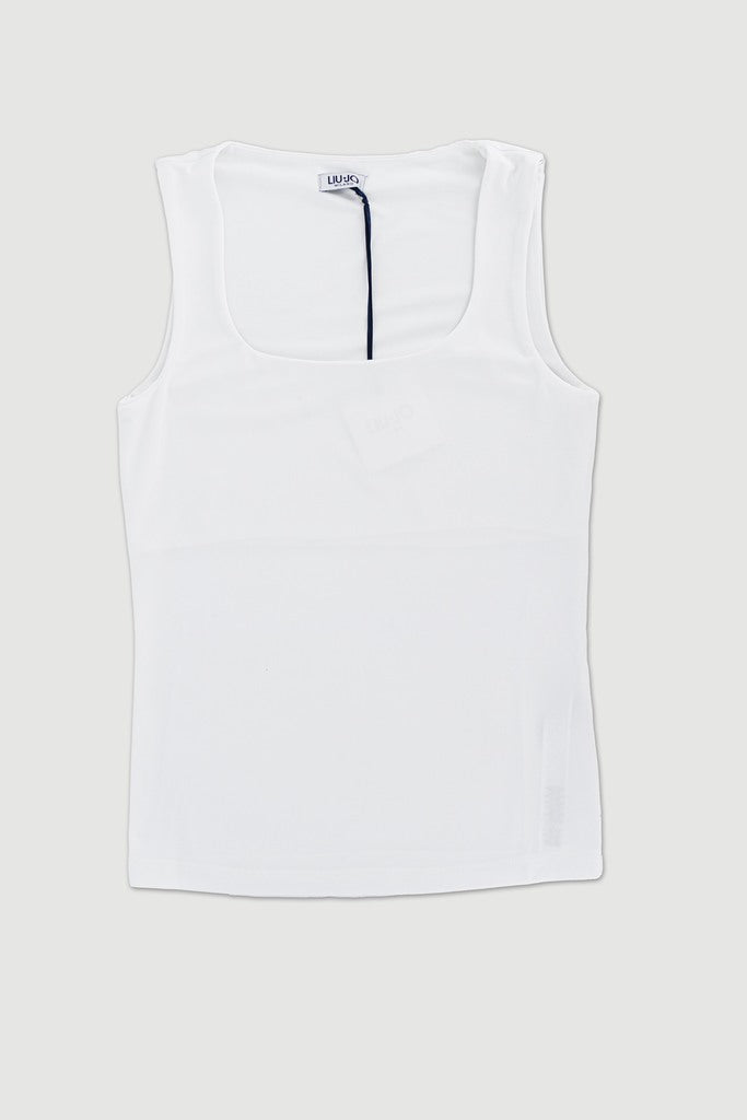 Top Jersey / Bianco - Ideal Moda