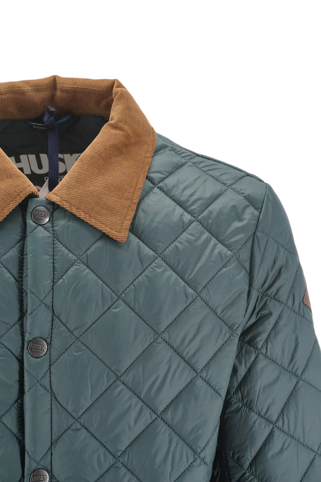 Giubbino Trapuntato con Logo Husky / Verde - Ideal Moda