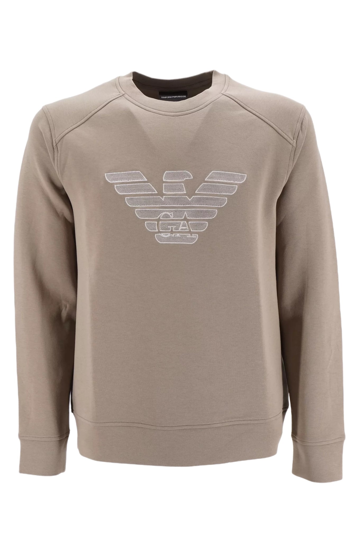 Felpa con Logo Emporio Armani / Beige - Ideal Moda