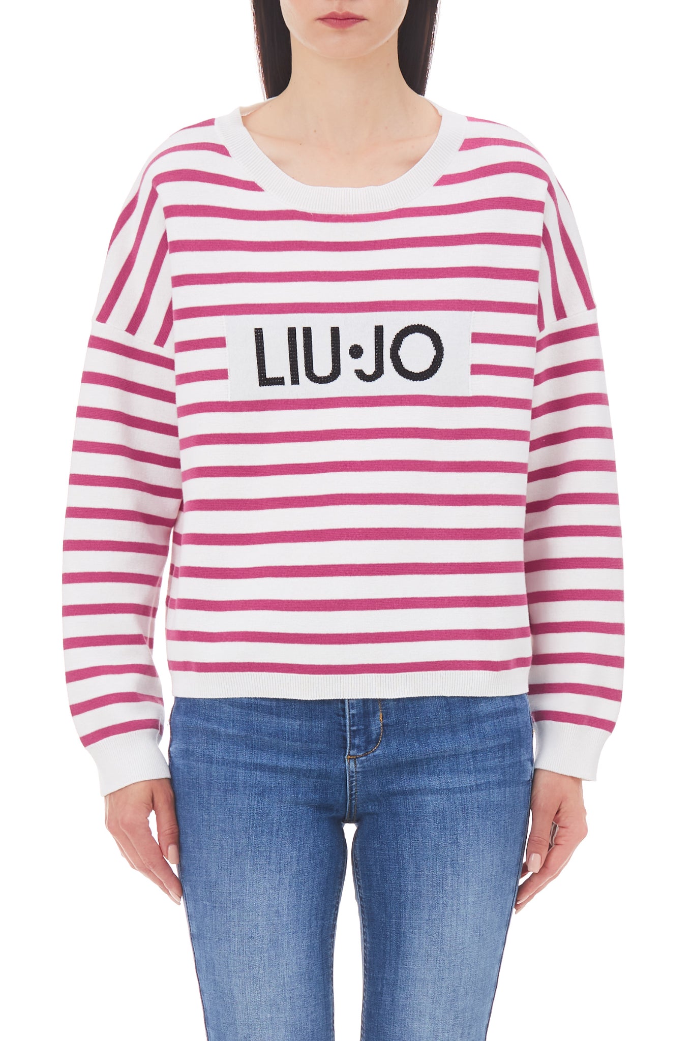 Felpa Liu Jo con Logo / Bianco - Ideal Moda