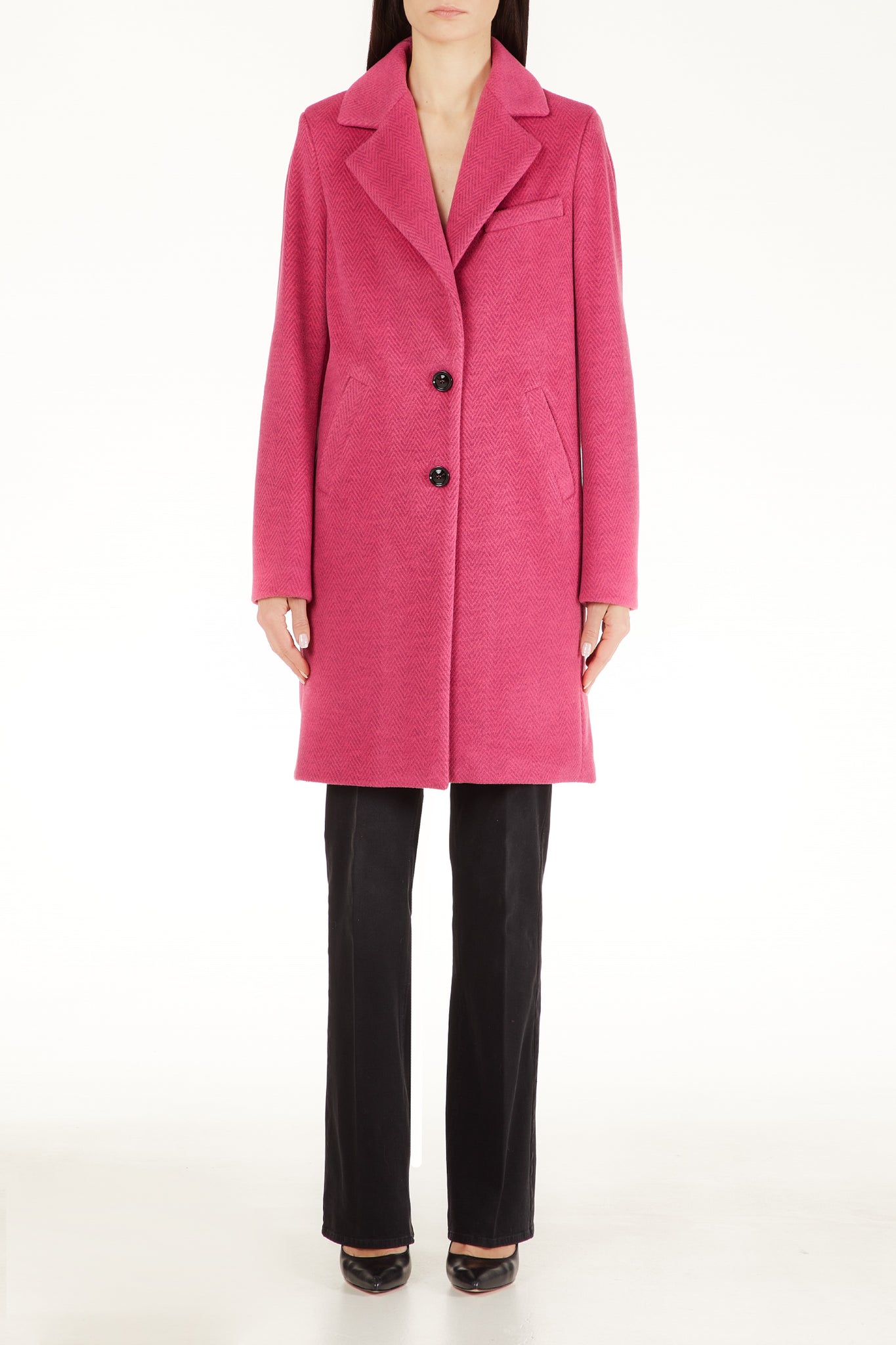 Cappotto Monopetto Liu Jo / Fucsia - Ideal Moda