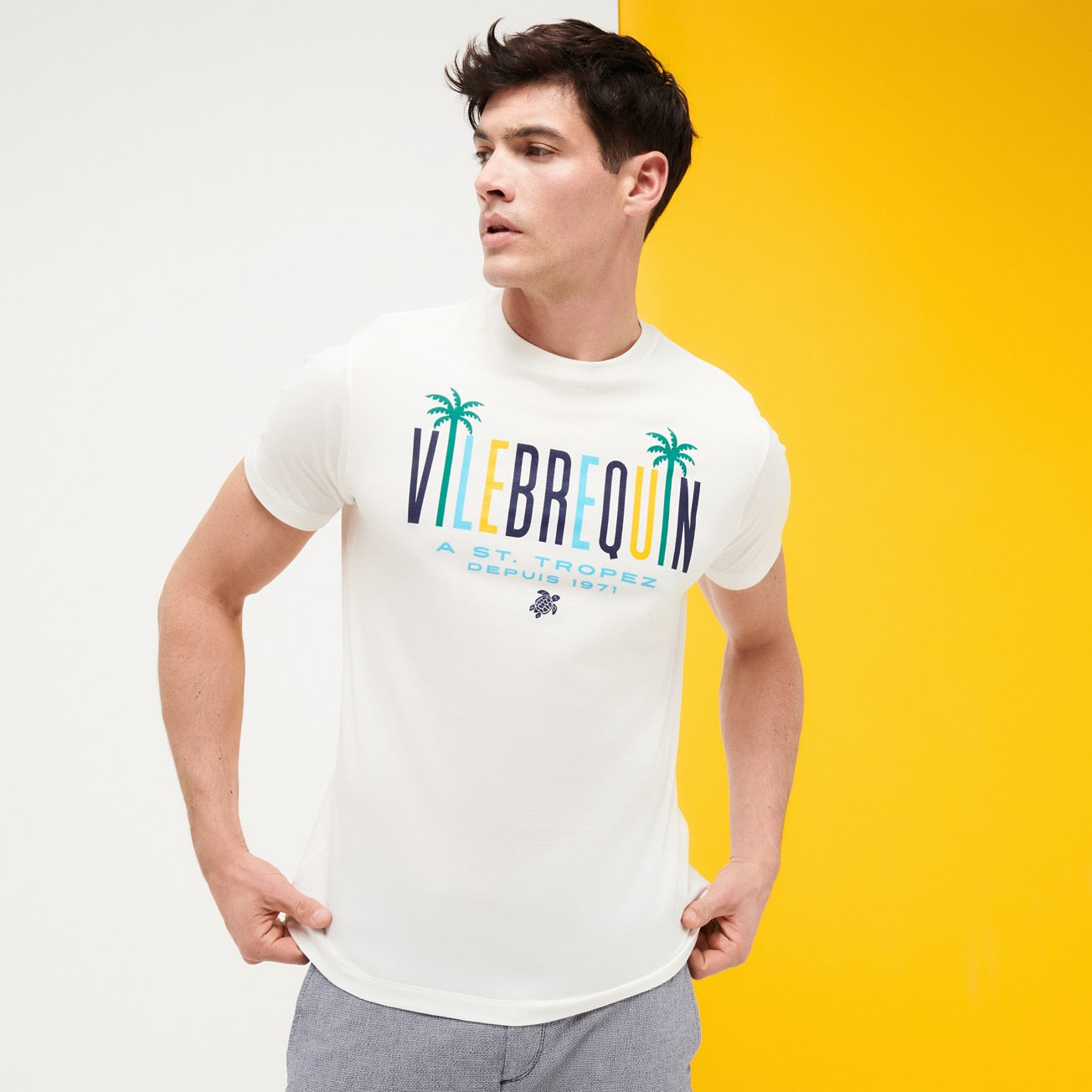 T-Shirt Vilebrequin Girocollo / Bianco - Ideal Moda
