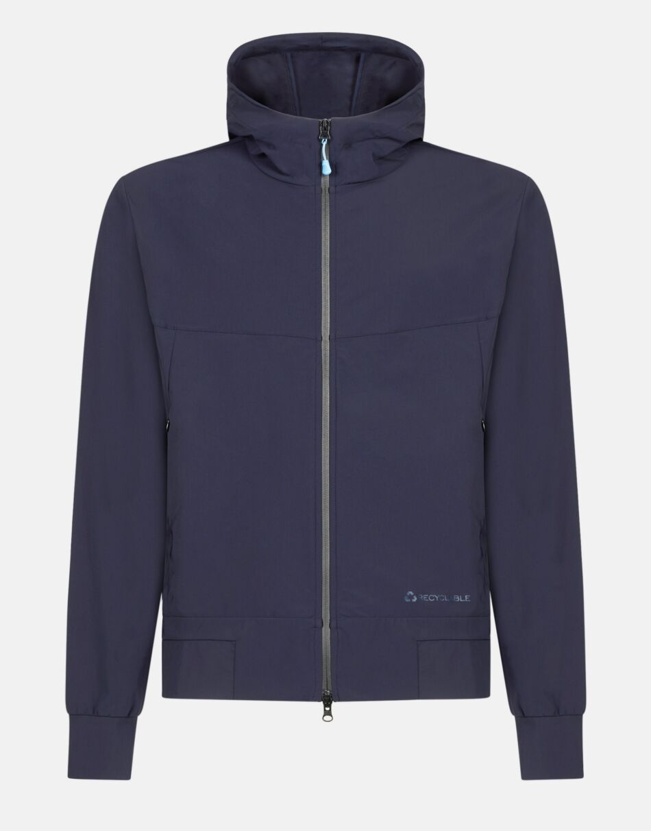 Giubbotto uomo in nylon riciclato / Blu - Ideal Moda