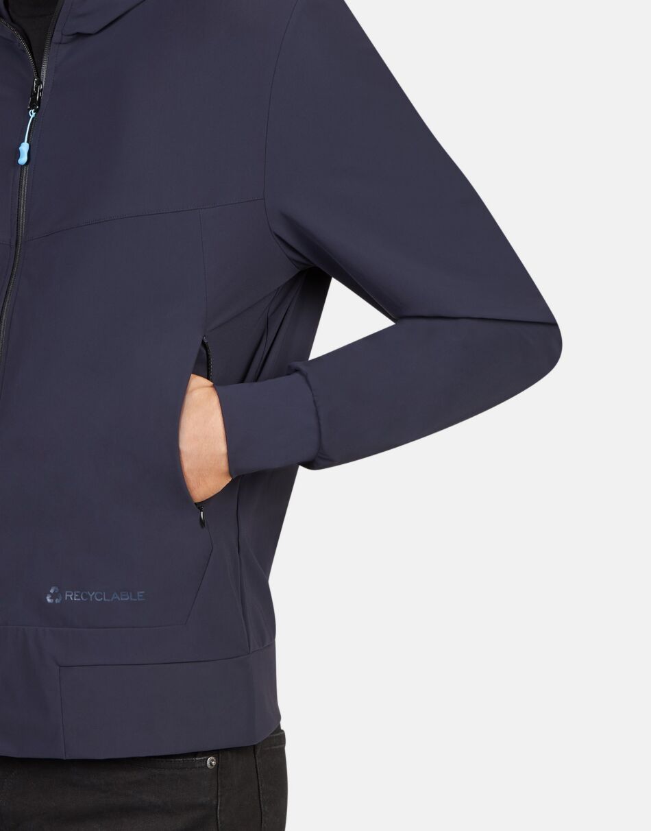 Giubbotto uomo in nylon riciclato / Blu - Ideal Moda