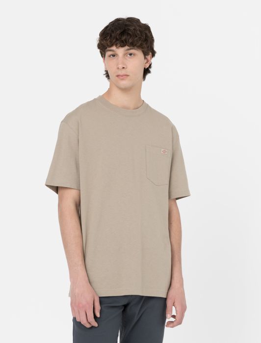 T-Shirt con Logo Frontale Dickies / Beige - Ideal Moda