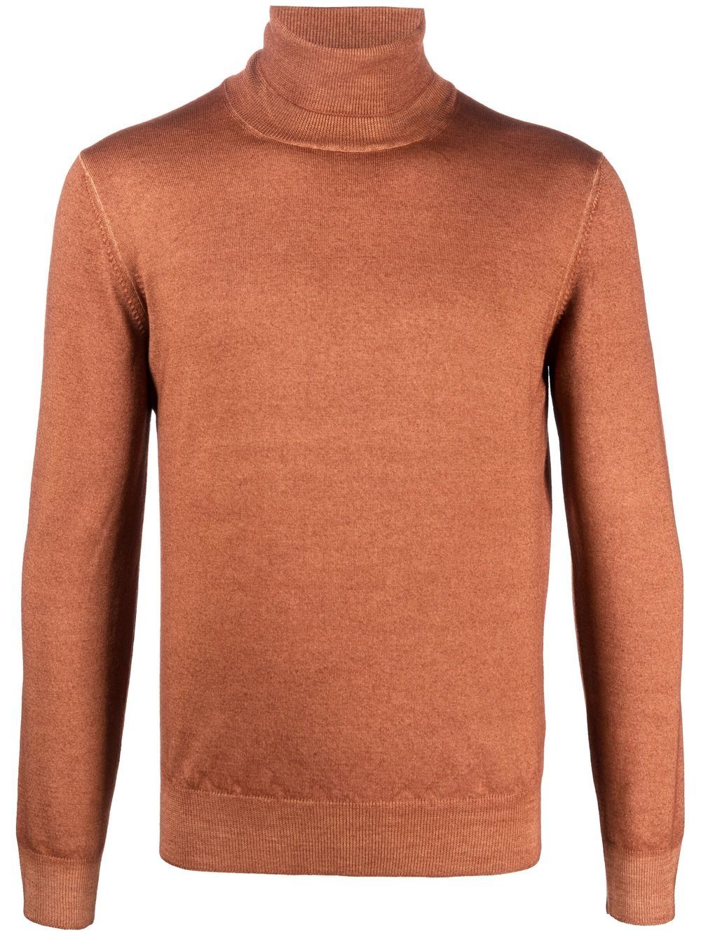 Maglia a Collo Alto in Lana Tagliatore / Beige - Ideal Moda