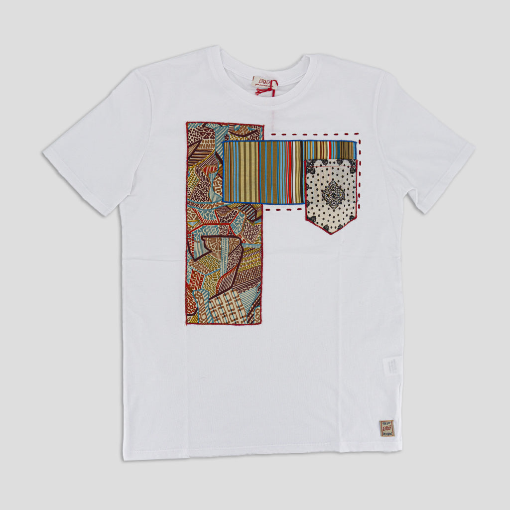 T-Shirt con Applicazione / Bianco - Ideal Moda