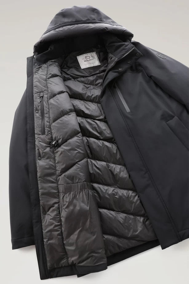 Giubbino Impermeabile Woolrich / Nero - Ideal Moda