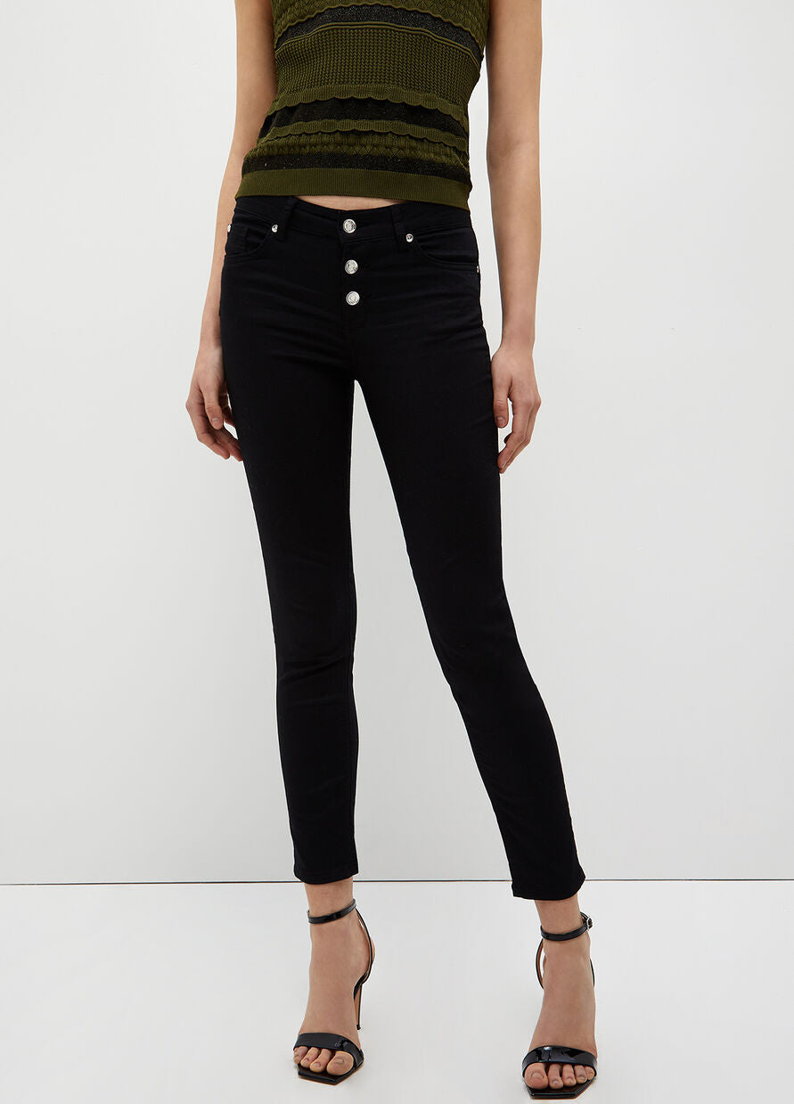 Pantalone Bottom Up Stretch Liu Jo / Nero - Ideal Moda