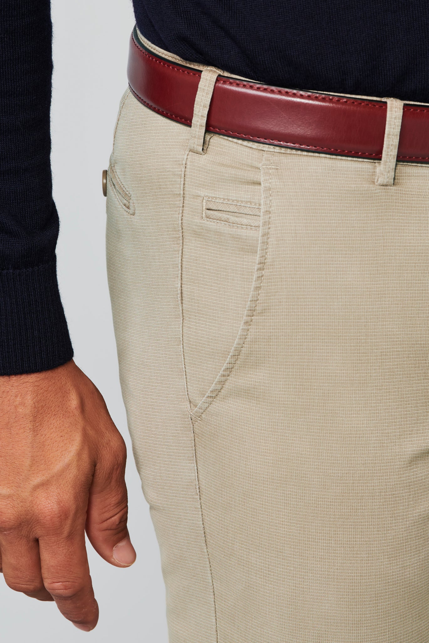 Pantalone Bonn in Cotone Meyer / Beige - Ideal Moda