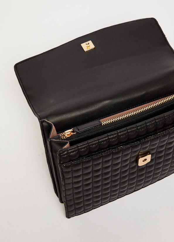 Borsa a Tracolla con Logo Liu Jo / Nero - Ideal Moda