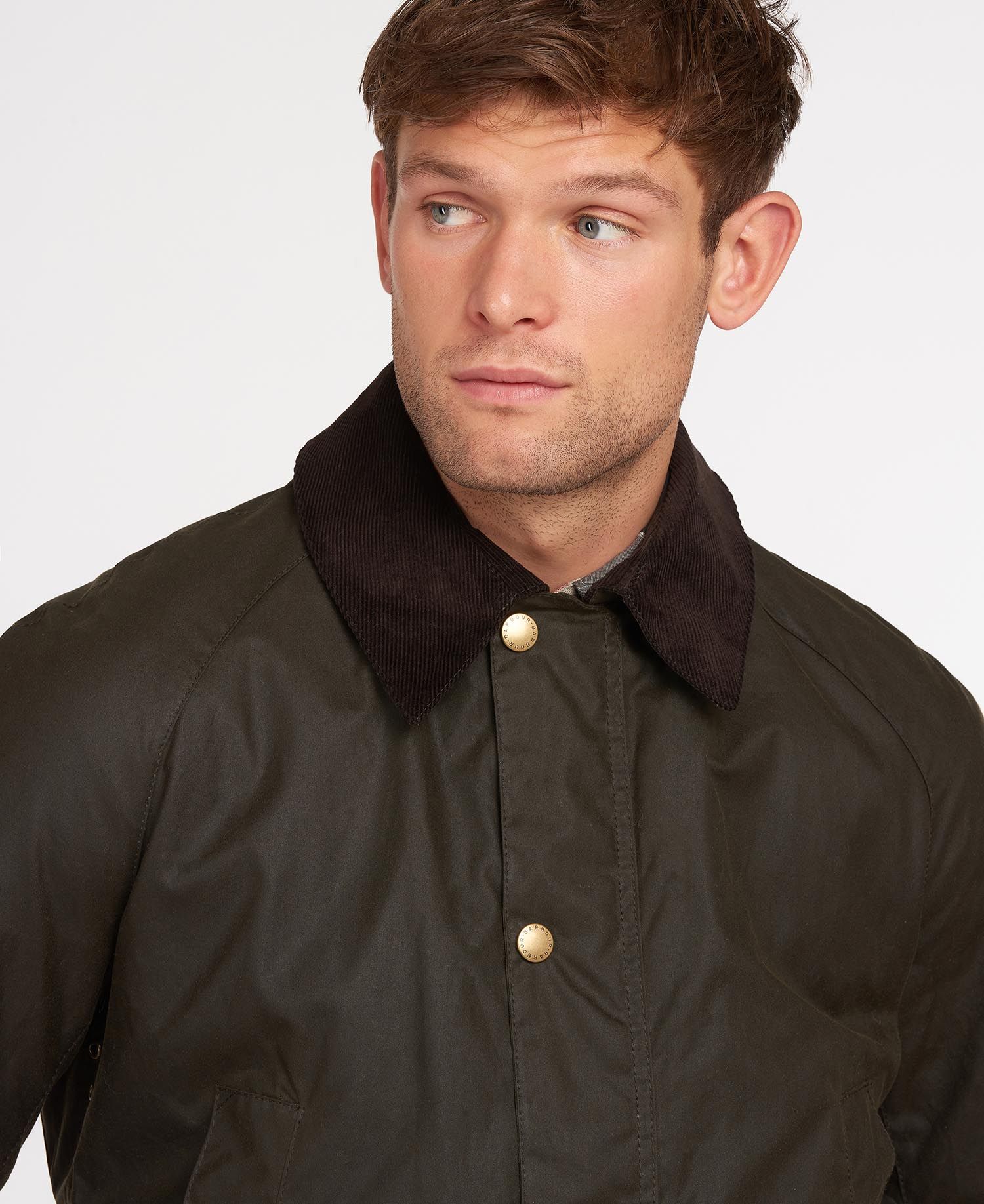 Barbour Ashby Wax Jacket / Verde - Ideal Moda