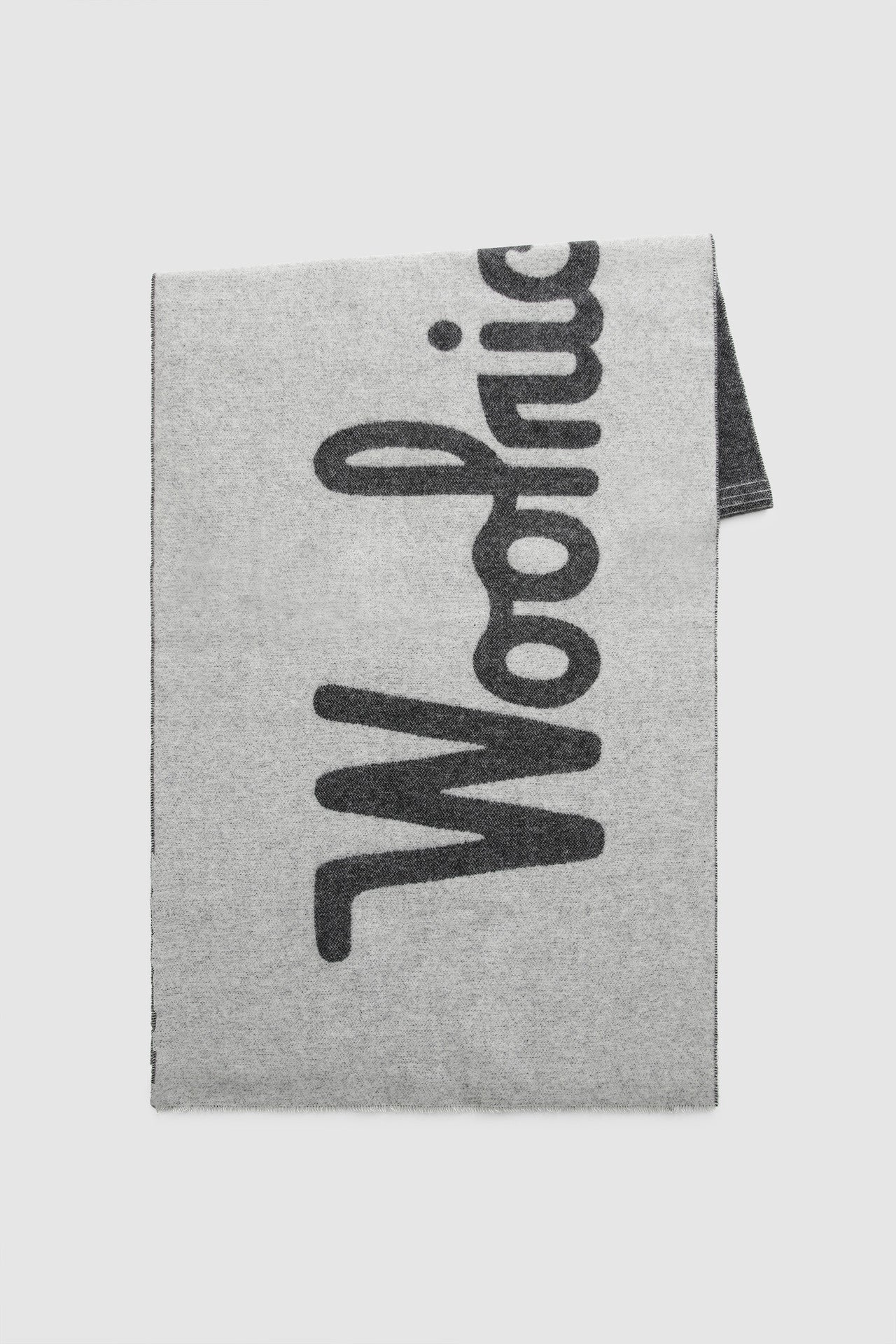 Sciarpa Woolrich con logo / Nero - Ideal Moda