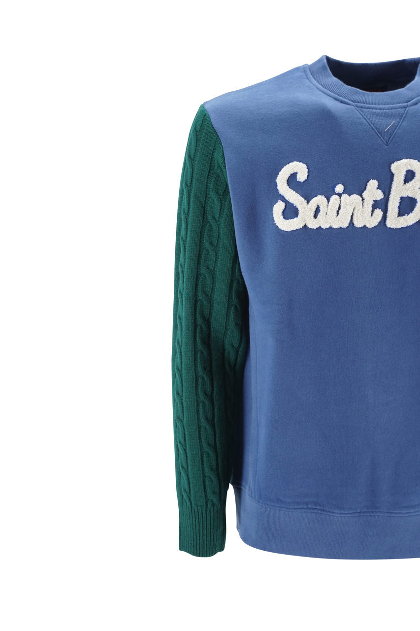 Felpa Mc2 Saint Barth / Blu - Ideal Moda