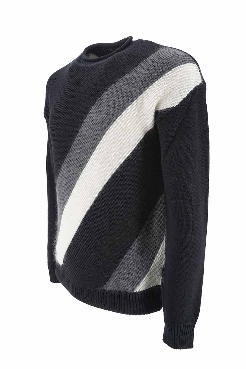 Maglia Emporio Armani a fantasia / Nero - Ideal Moda