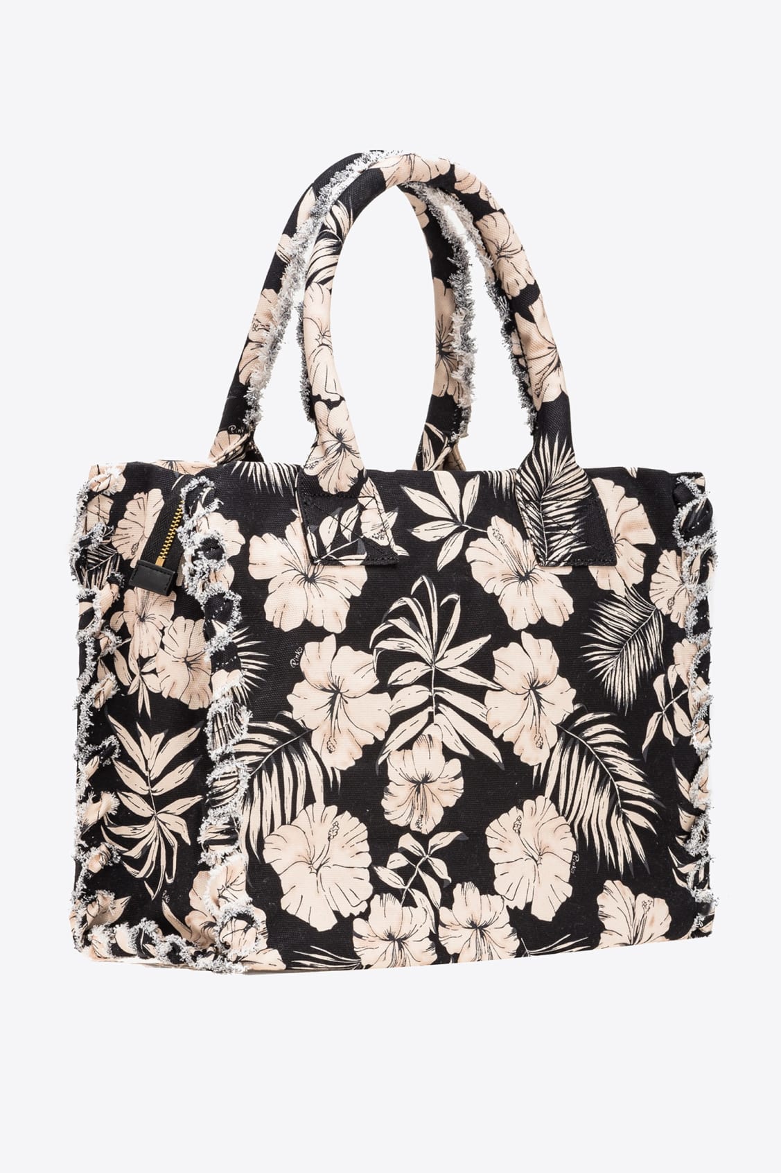 Borsa Shopper in Canvas Pinko / Nero - Ideal Moda