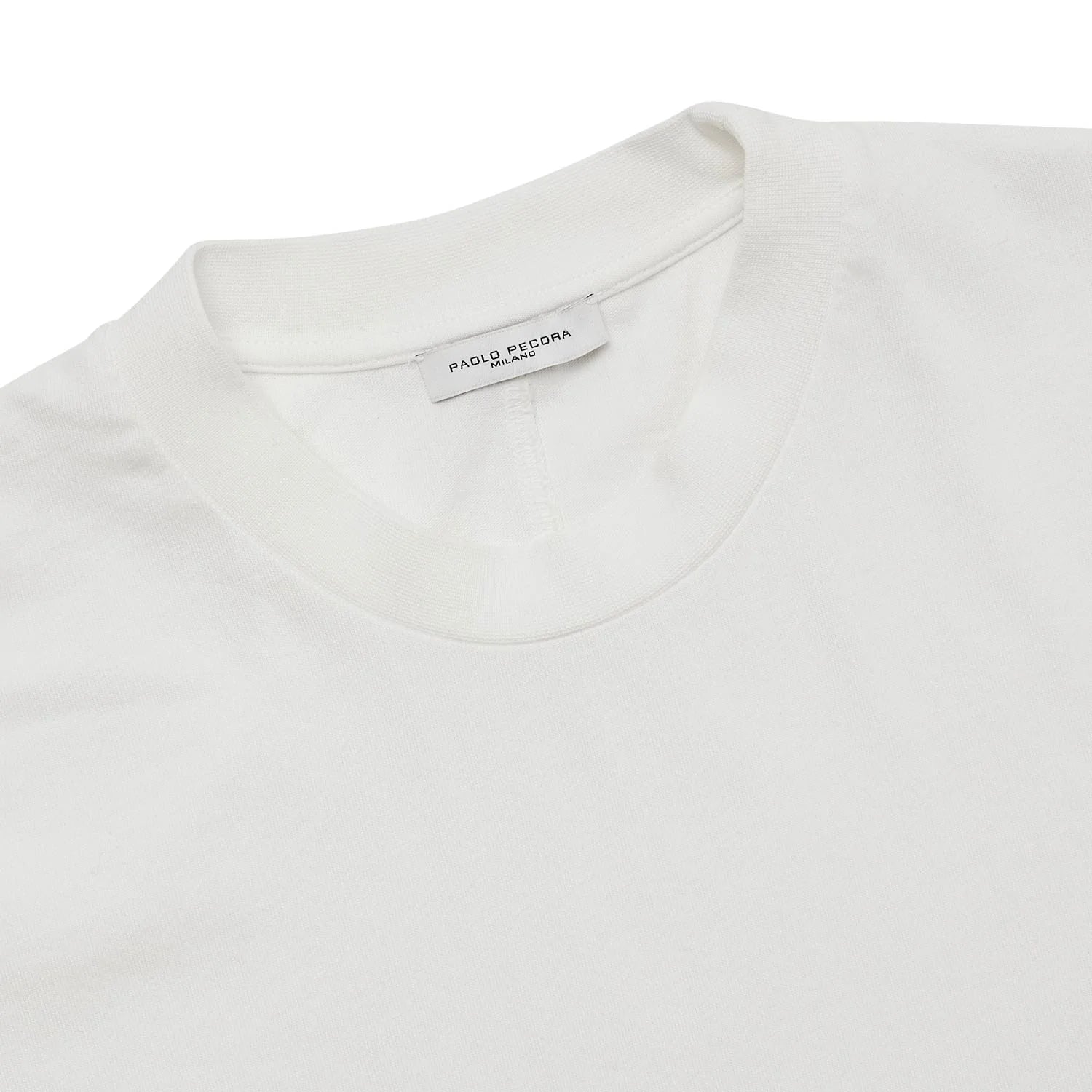T-Shirt Girocollo in cotone Paolo Pecora / Bianco - Ideal Moda