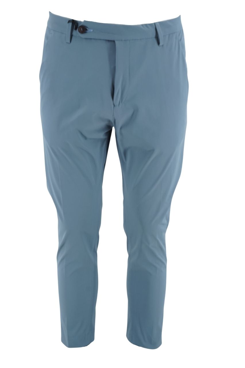 Pantalone in Tessuto Tecnico / Celeste - Ideal Moda