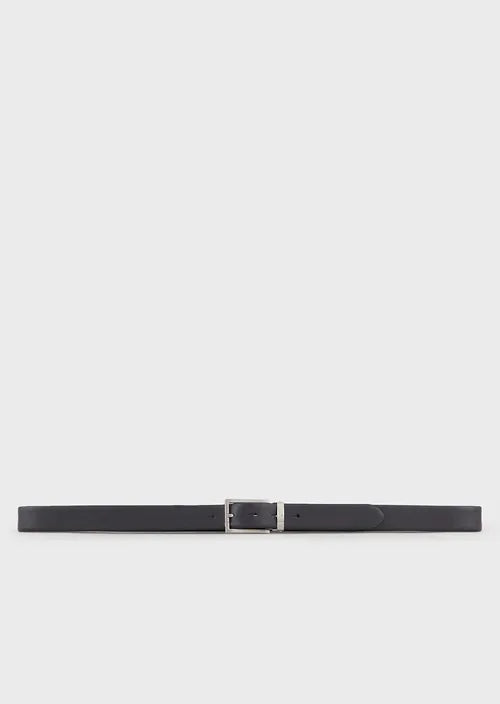 Gift Box Cintura Reversibile in Pelle Emporio Armani / Blu - Ideal Moda
