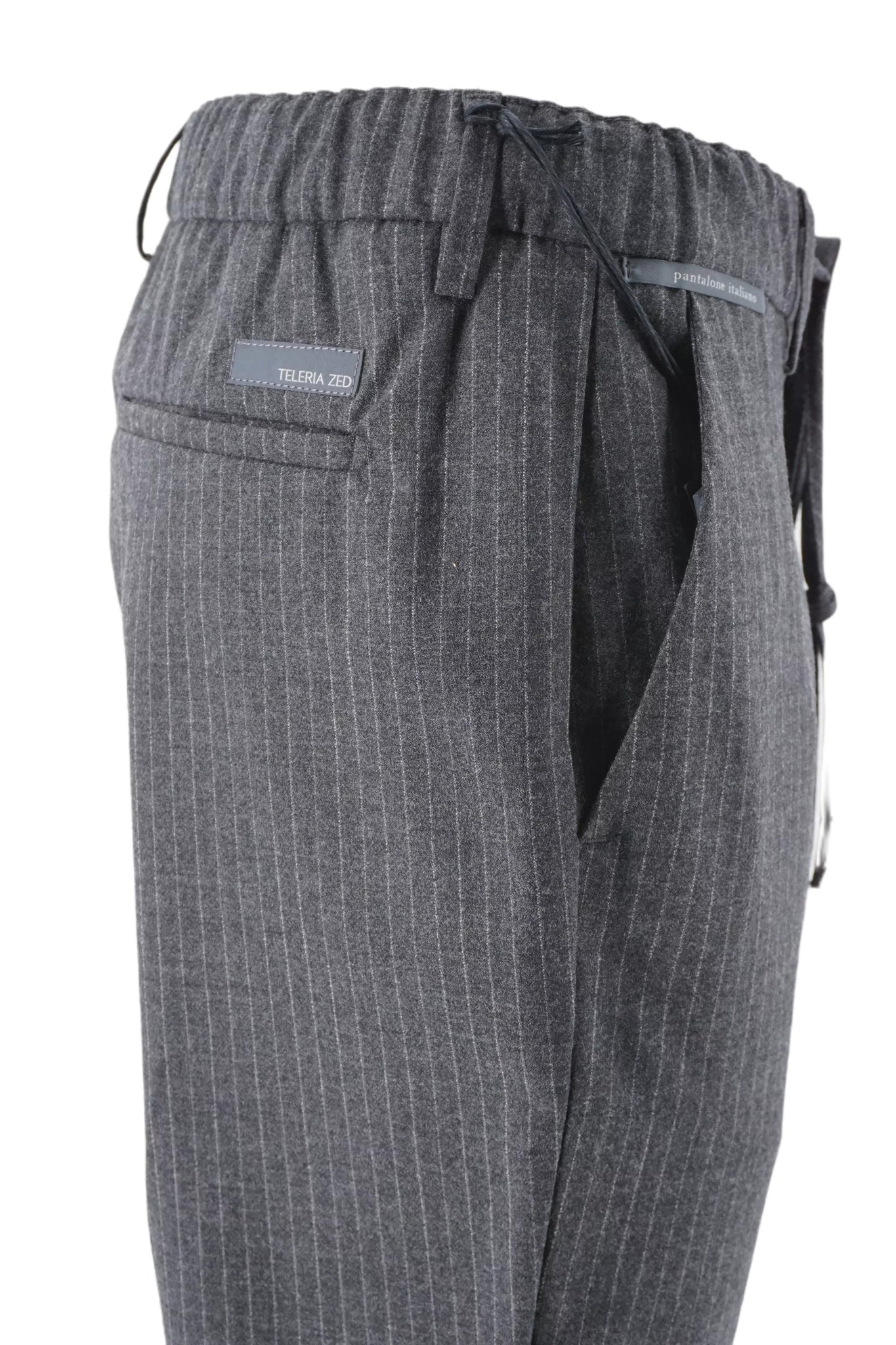 Pantalaccio Gessato Teleria Zed / Grigio - Ideal Moda