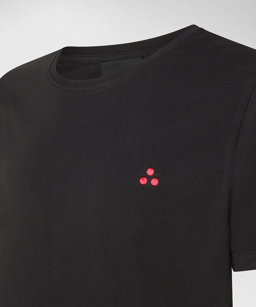 T-Shirt con Logo Ricamato Peuterey / Nero - Ideal Moda