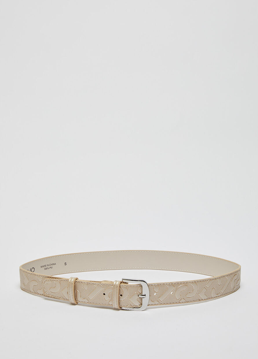 Cintura Liu Jo con Logo / Oro - Ideal Moda