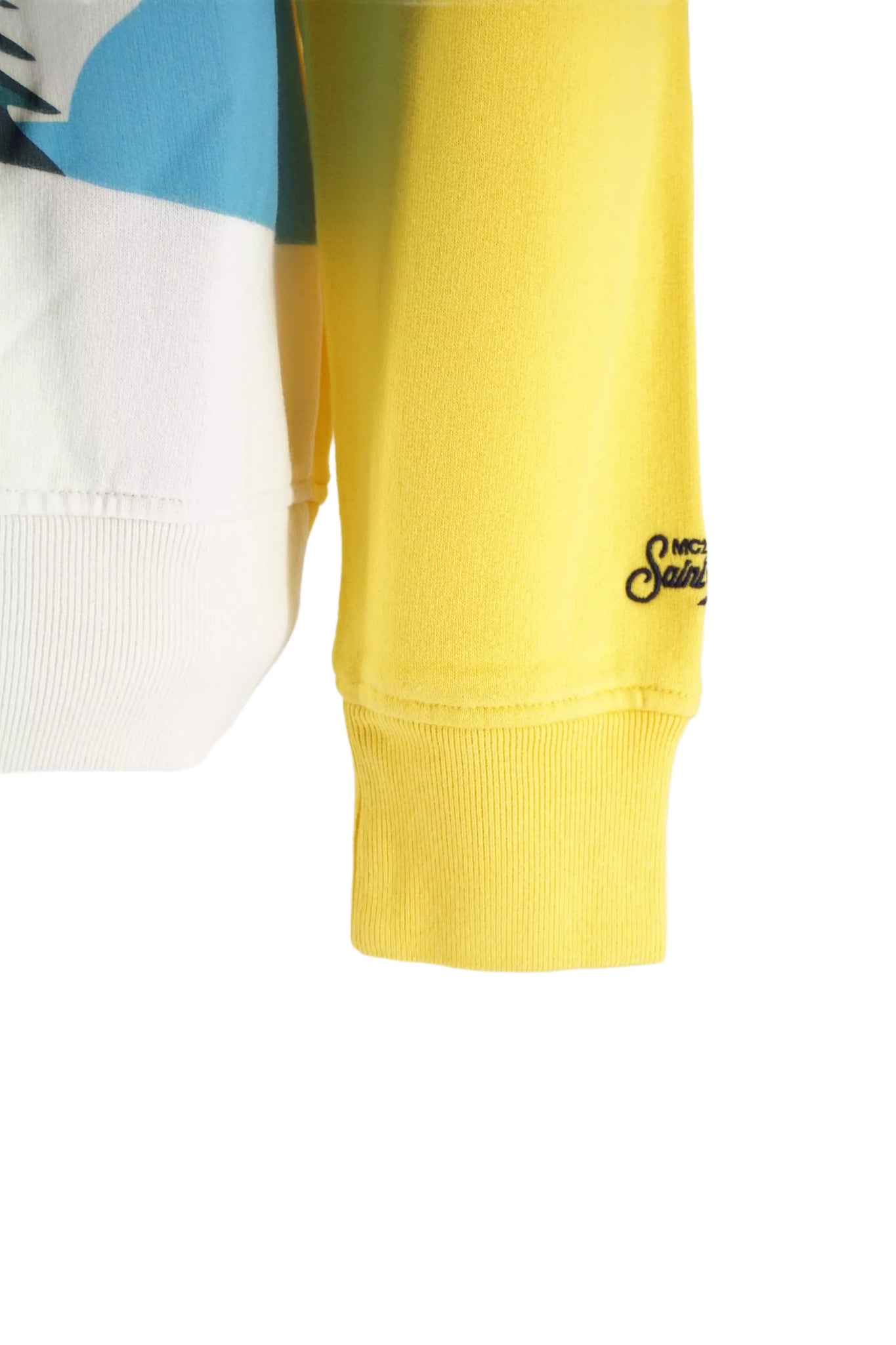 Felpa Girocollo con Stampa Mc2 Saint Barth / Giallo - Ideal Moda