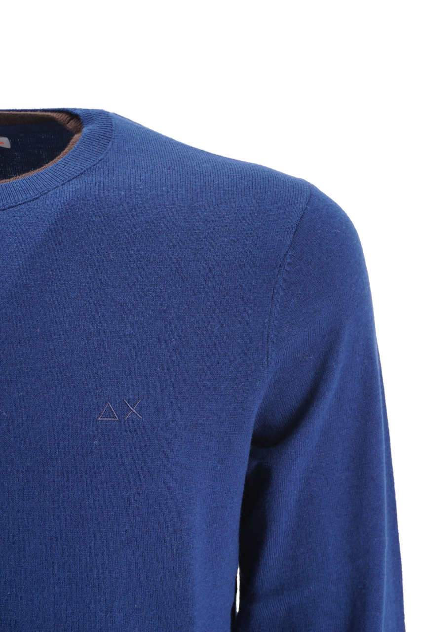 Maglia Sun 68 Girocollo / Blu - Ideal Moda